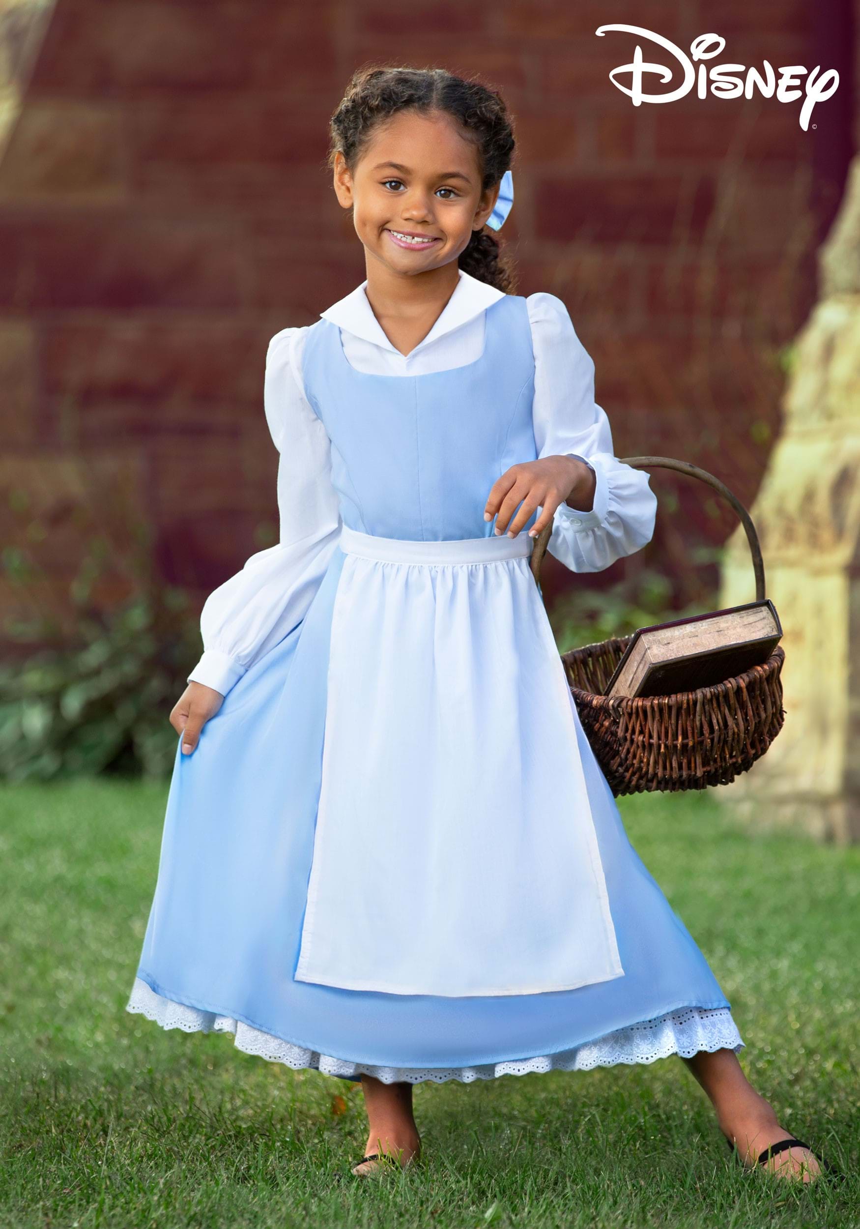 Disfraz de vestido azul de Belle para niños de Disney's Beauty and the Beast Multicolor