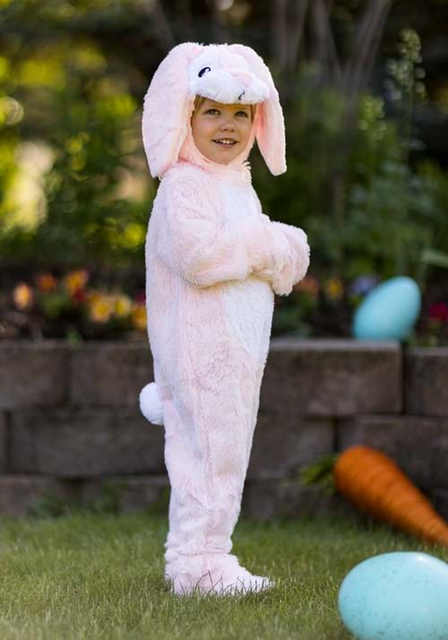 Fluffy Pink Bunny Toddler Costume