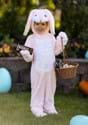 Toddler Fluffy Pink Bunny Costume Alt 1