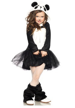 Girls Pretty Panda Costume