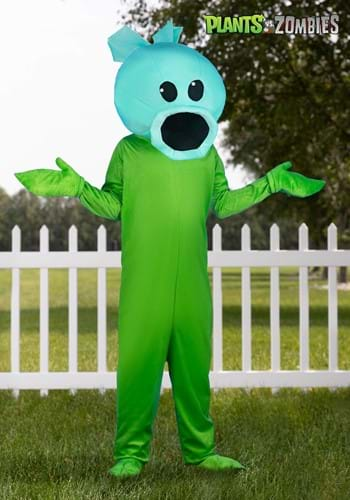 Adult Plants Vs Zombies Snow Pea Costume Jumpsuit