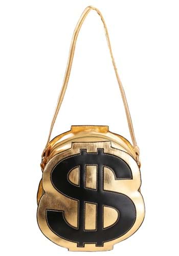 Gold Dollar Sign Purse - money bag accessory