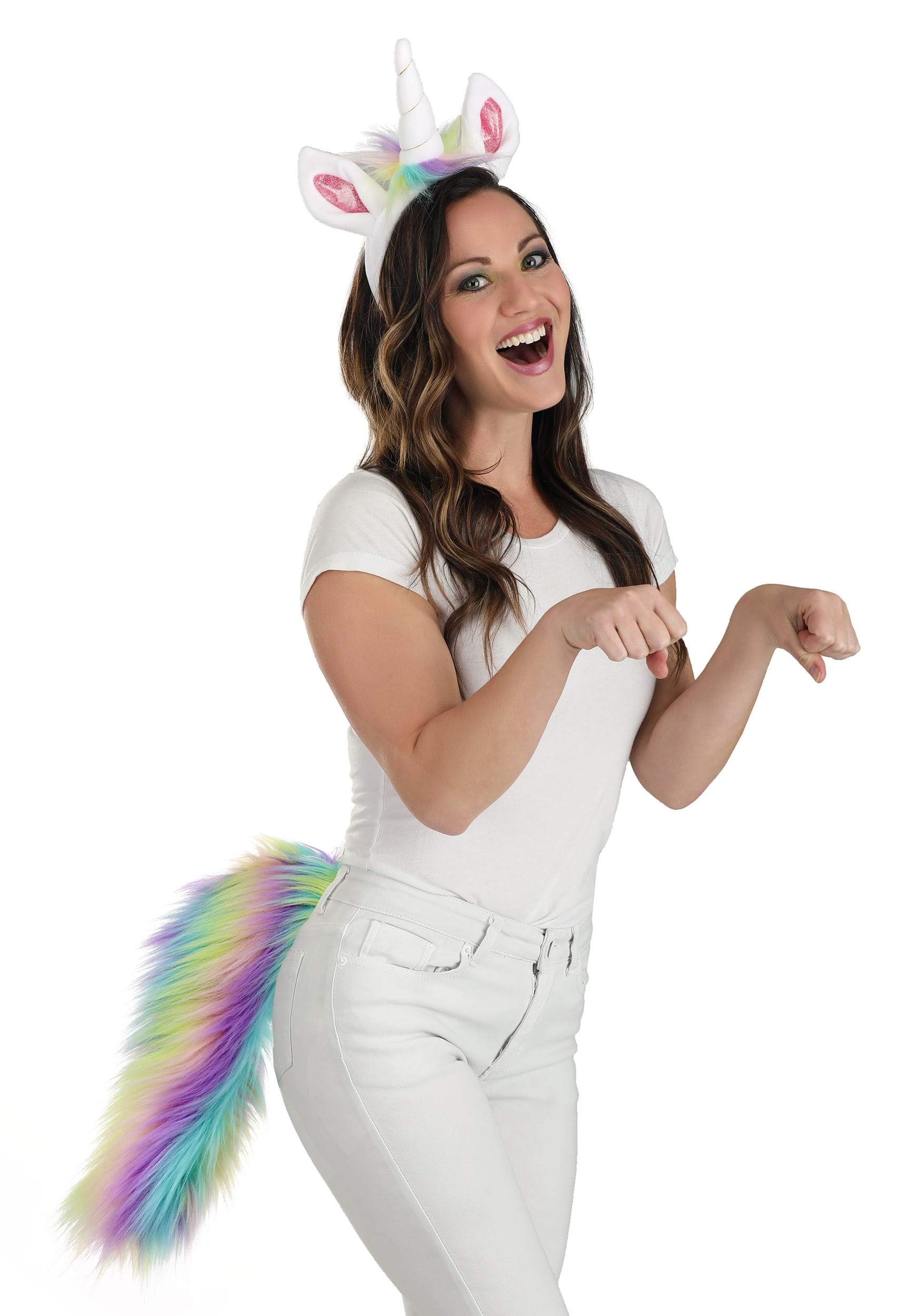 Kit de disfraces de unicornio para adultos Multicolor