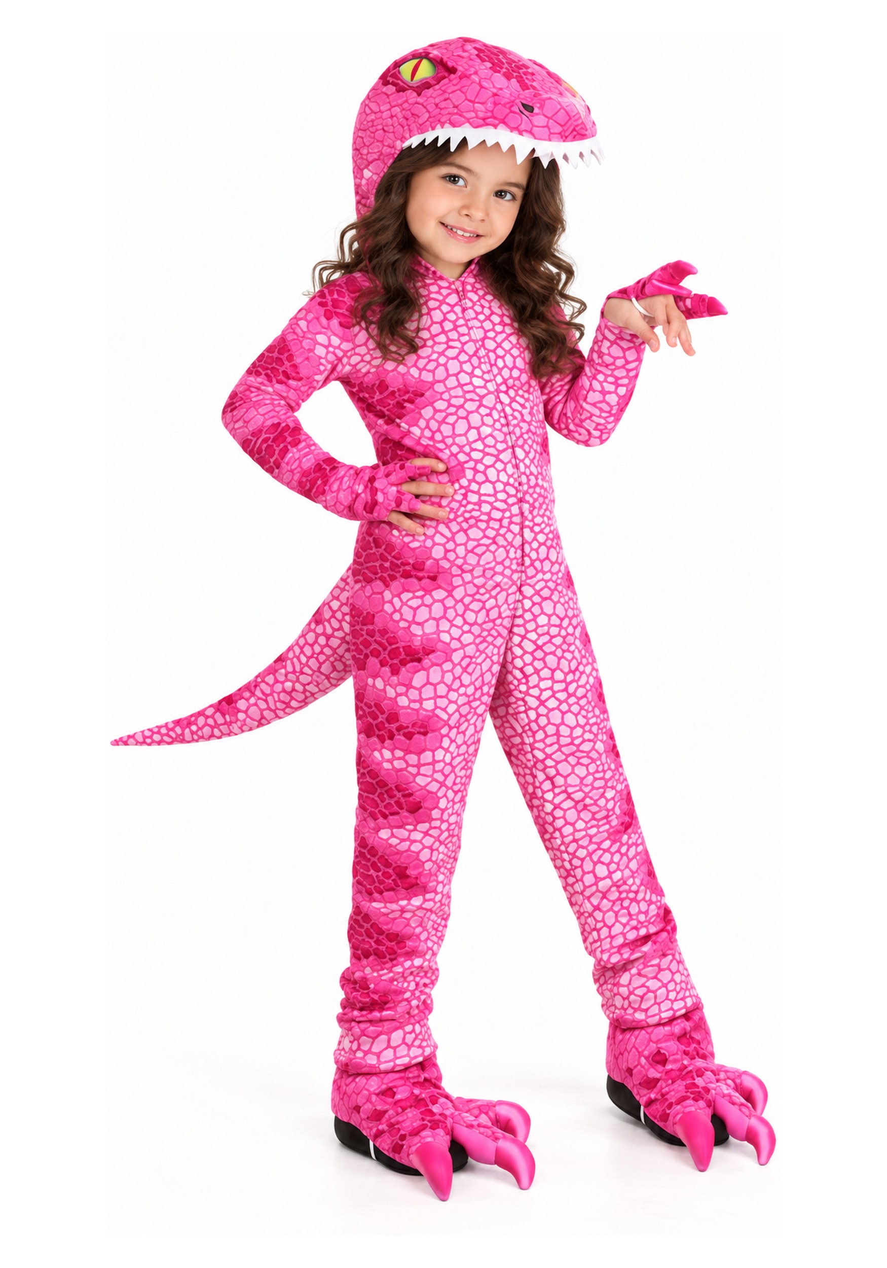 Pink Daring Dinosaur Costume for Girls | Kid's Dinosaur Costumes