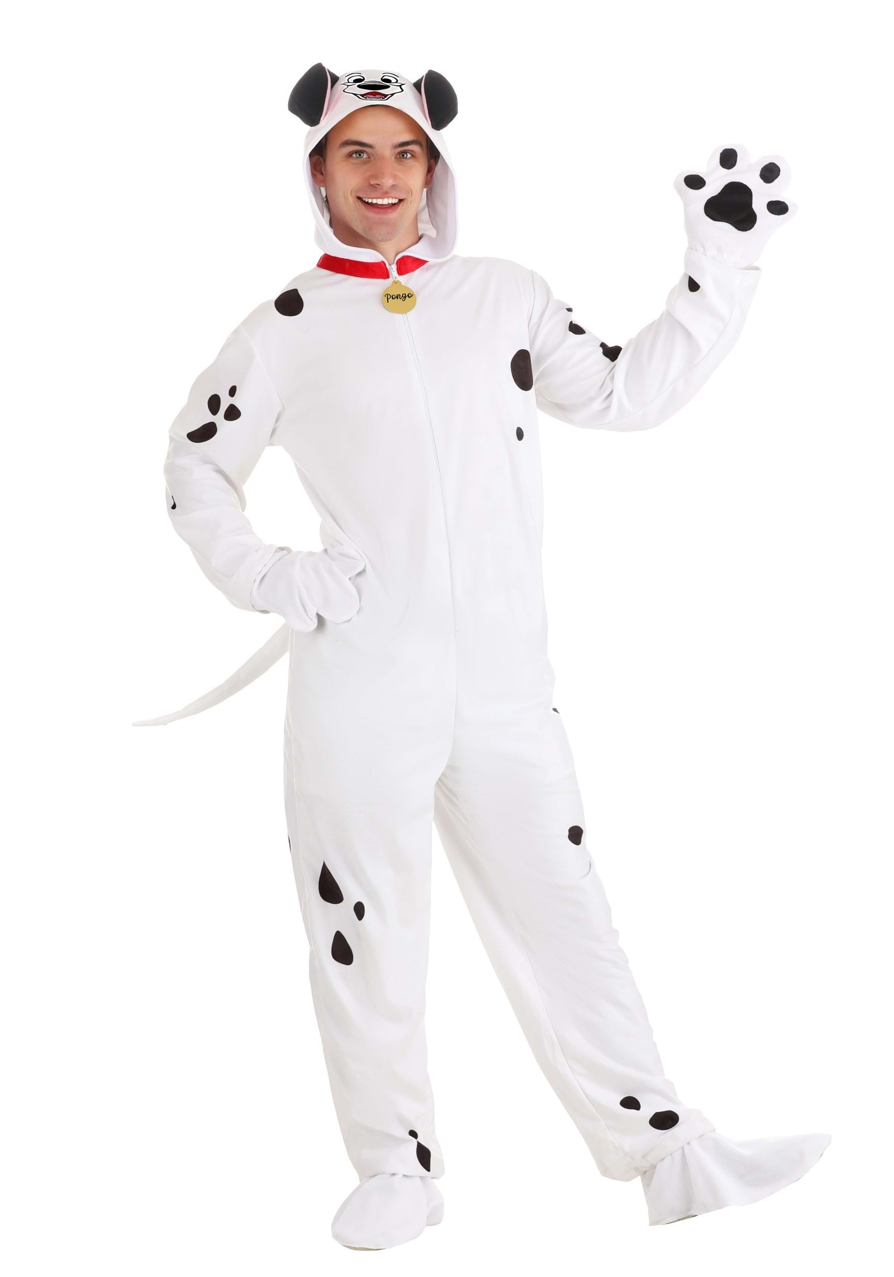 Photos - Fancy Dress Disney FUN Costumes Adult 101 Dalmatians Pongo Costume Onesie |  Costumes B 