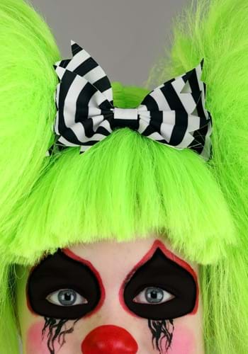 Green Creepy Clown Wig for Kids