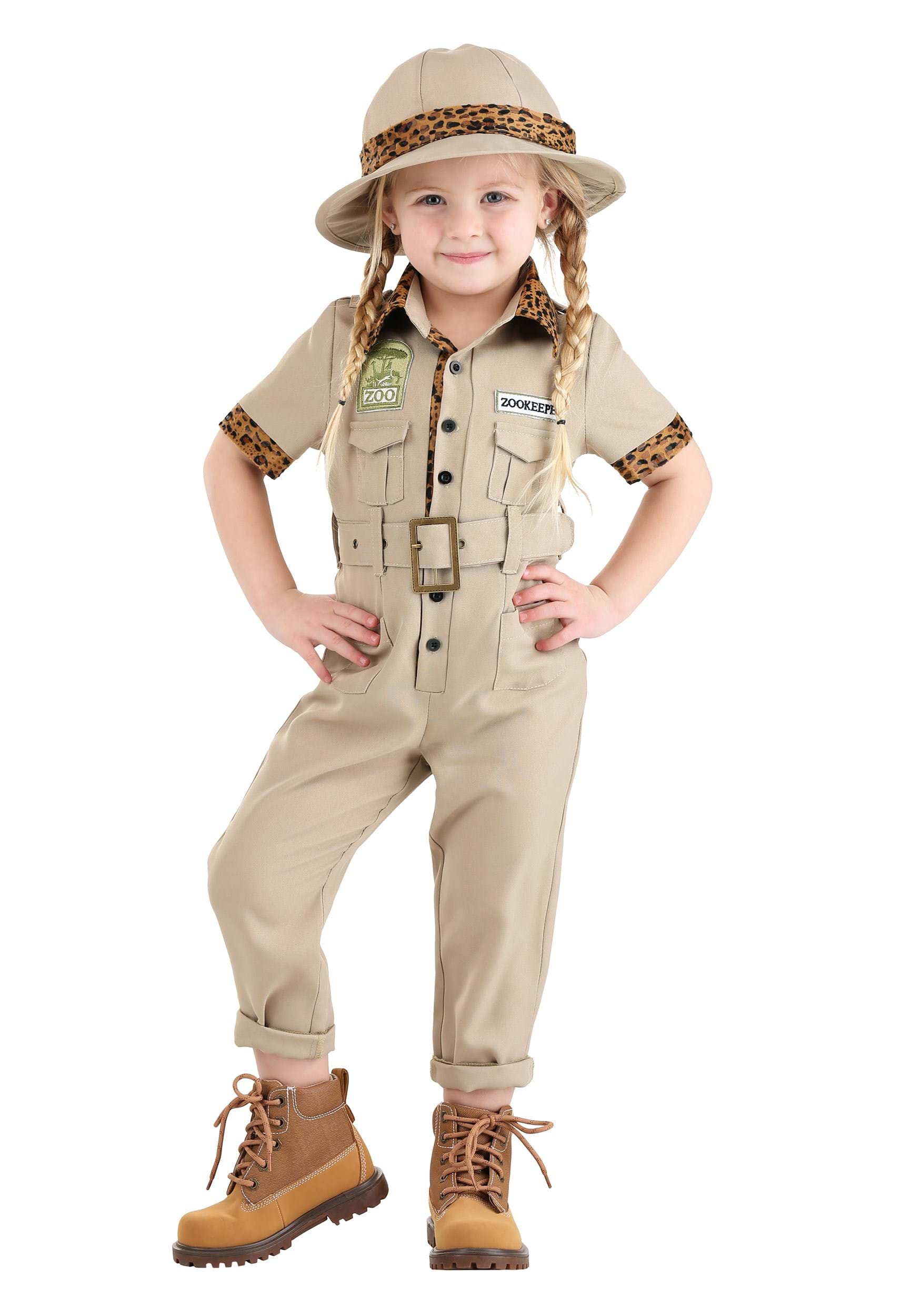 Photos - Fancy Dress Toddler FUN Costumes  Zookeeper Costume Black/Brown 