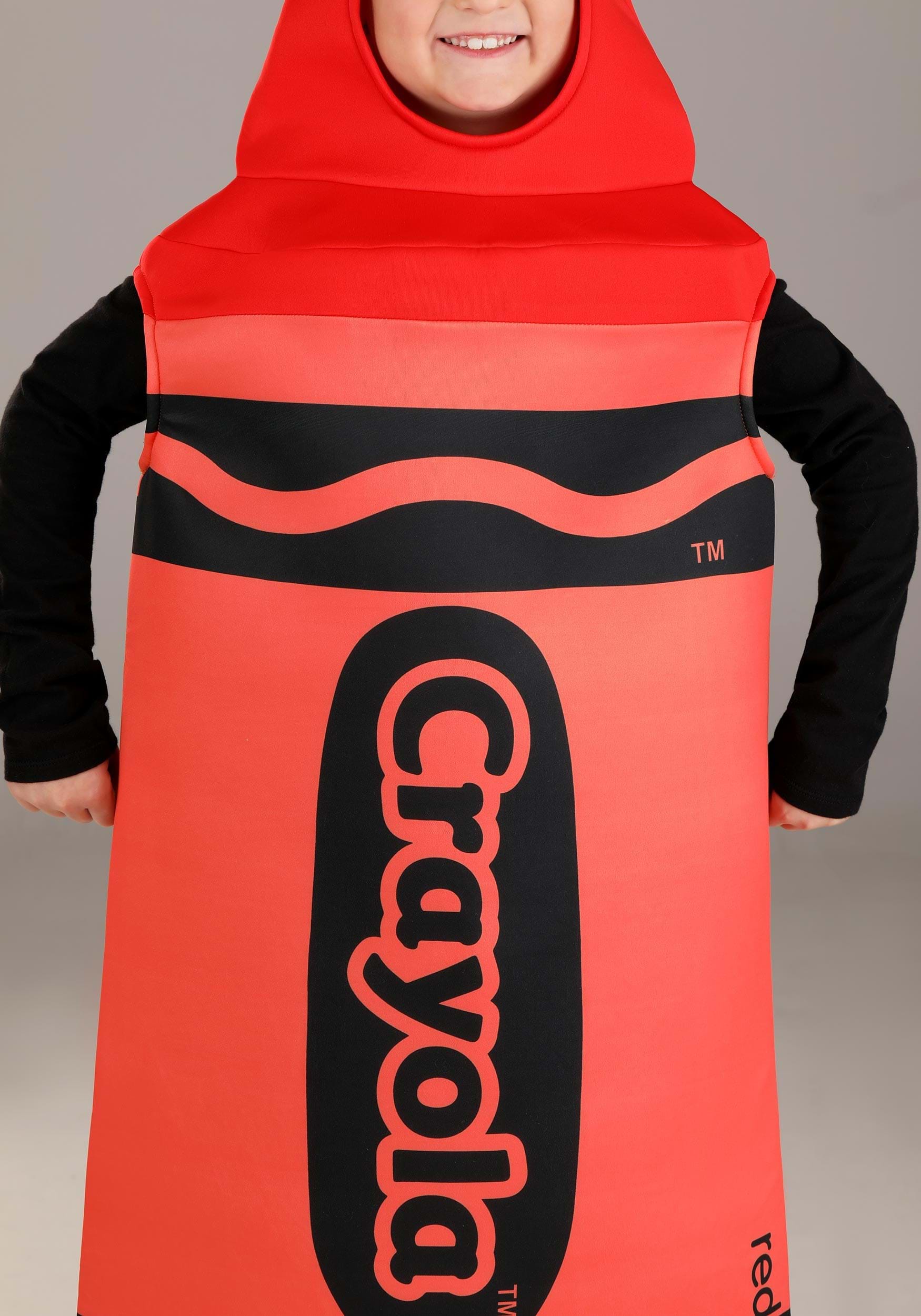 Red Crayola Crayon Costume For Kid's