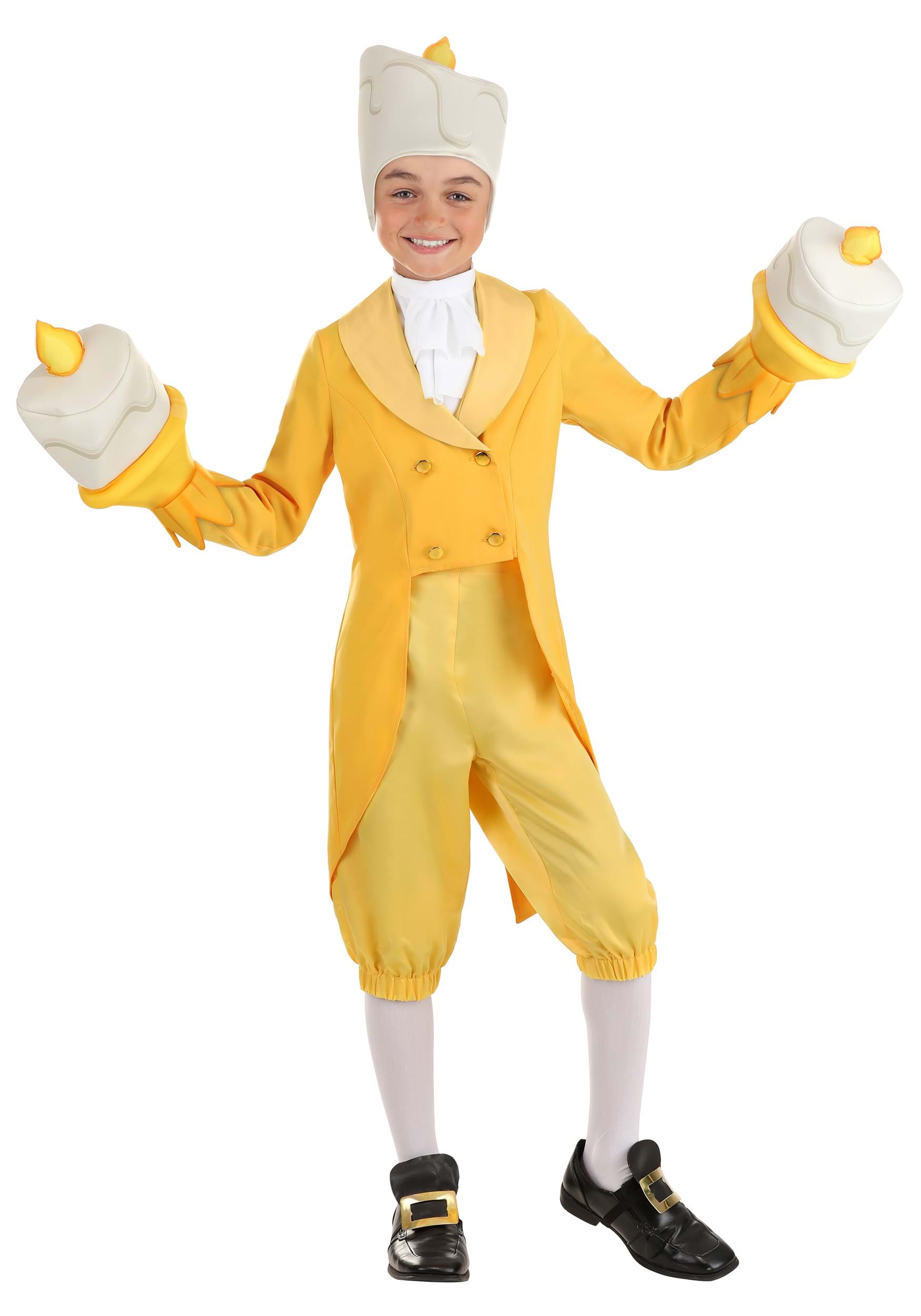 Photos - Fancy Dress A&D FUN Costumes Kids Beauty and the Beast Lumiere Costume Orange/White 