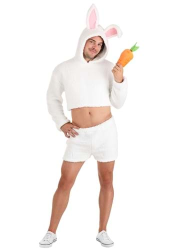 Sexy White Bunny Costume for Men