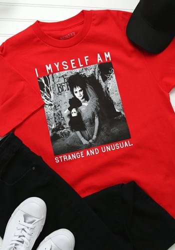 Beetlejuice Lydia Strange and Unusual Adult Shirt