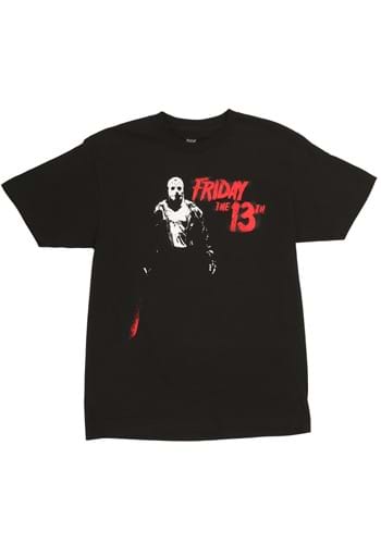 Jason Vorhees Friday the 13th Adult Black T-Shirt