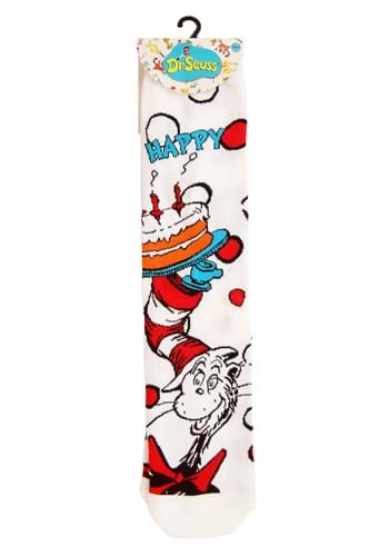 Adult The Cat in the Hat Birthday Crew Socks