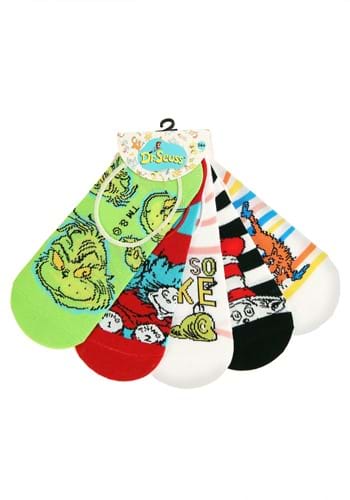 Adult Dr. Seuss No Show Sock Set 5 Pairs | Dr. Seuss Accessories