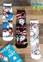 Adult The Cat in the Hat Crew Sock Set 3 Pairs