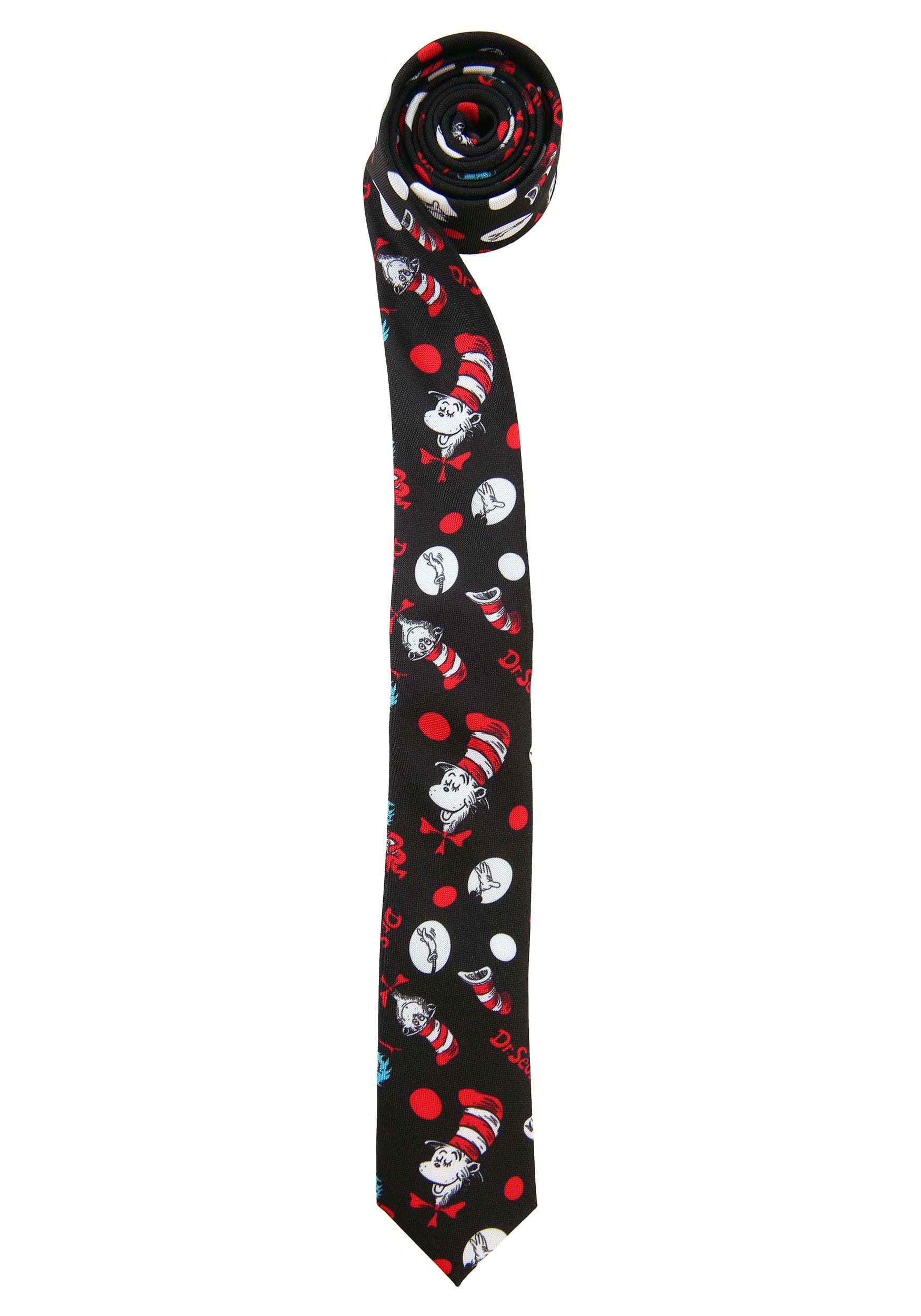 Dr. Seuss The Cat in the Hat Pattern Adult Necktie | Dr. Seuss Accessories