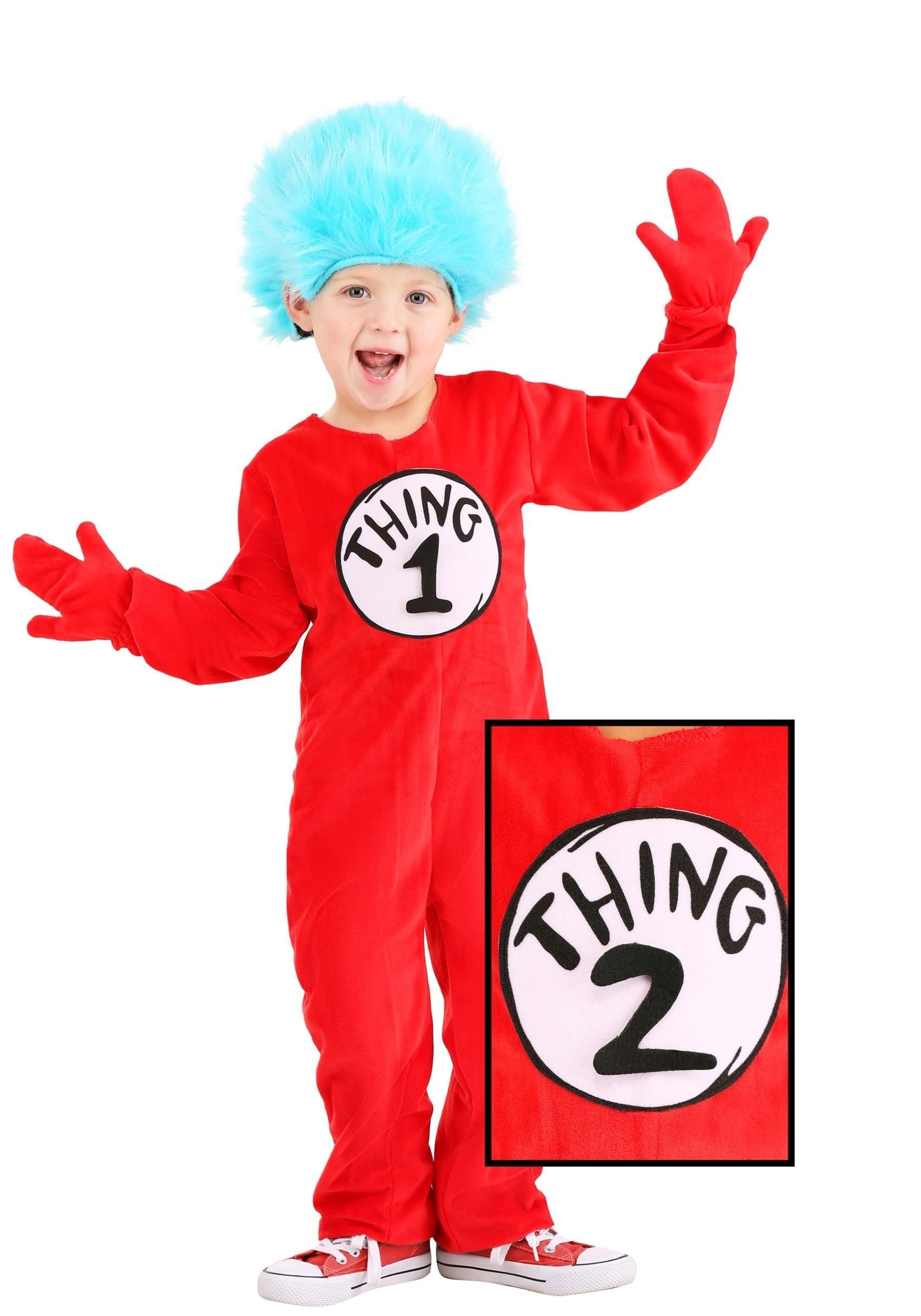 Deluxe Toddler Thing 1&2 Costume