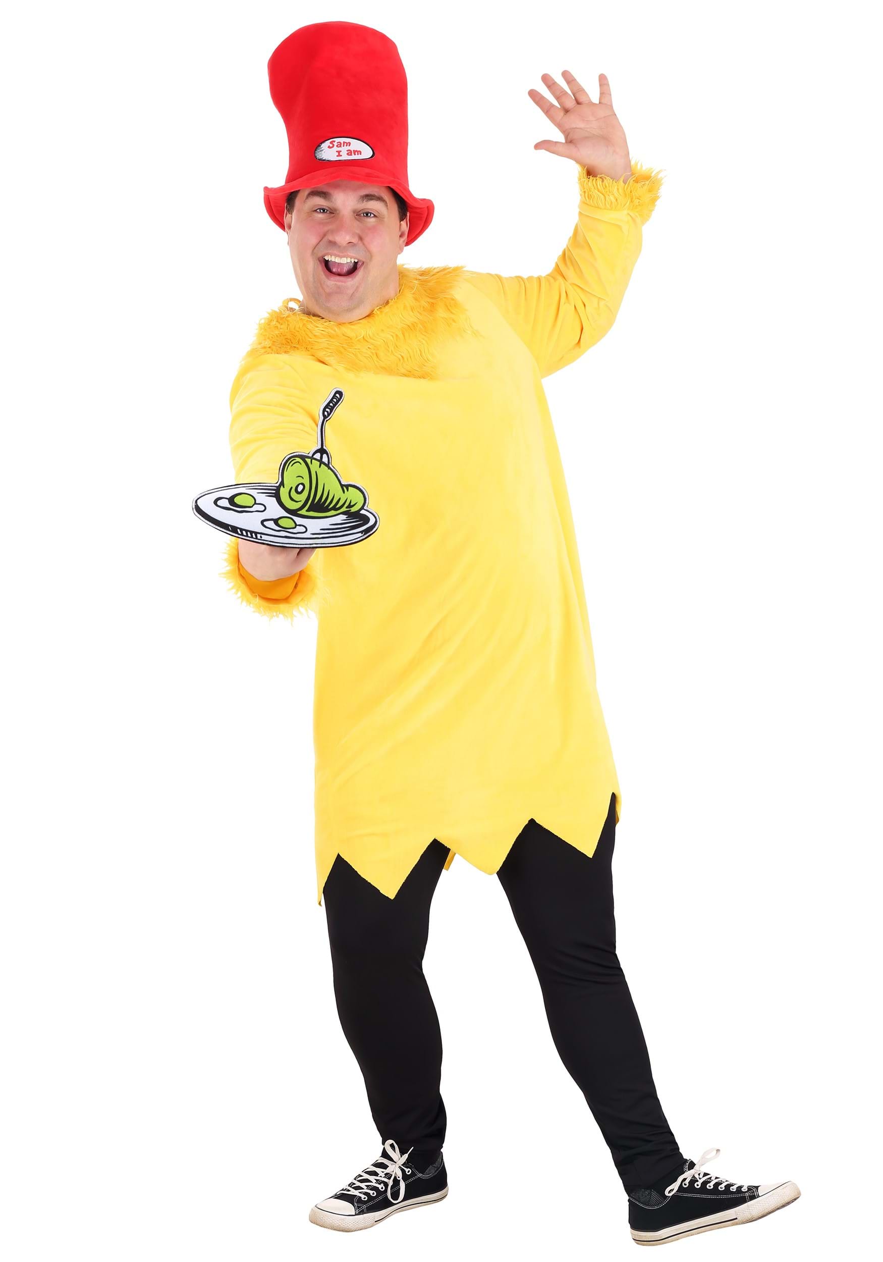 Sam I Am Plus Size Costume For Adults , Dr. Seuss Costumes