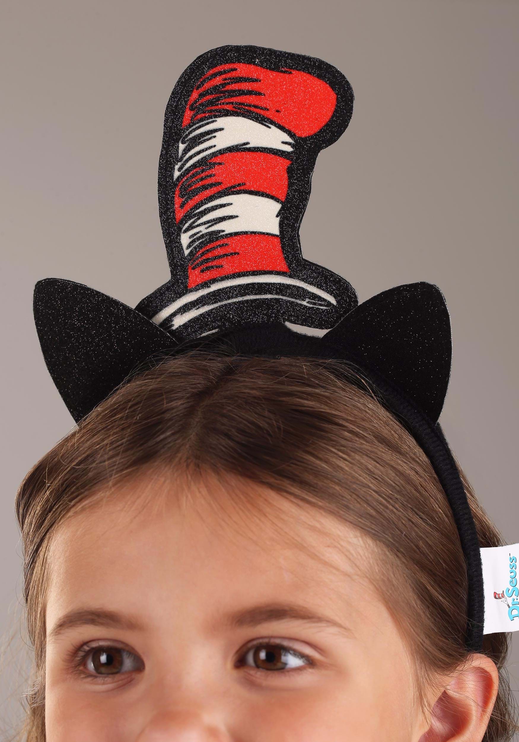 Dr. Seuss Cat In The Hat Glitter Headband Costume