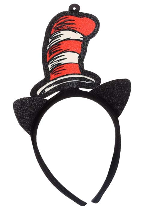 Dr. Seuss Cat in the Hat Glitter Headband Costume