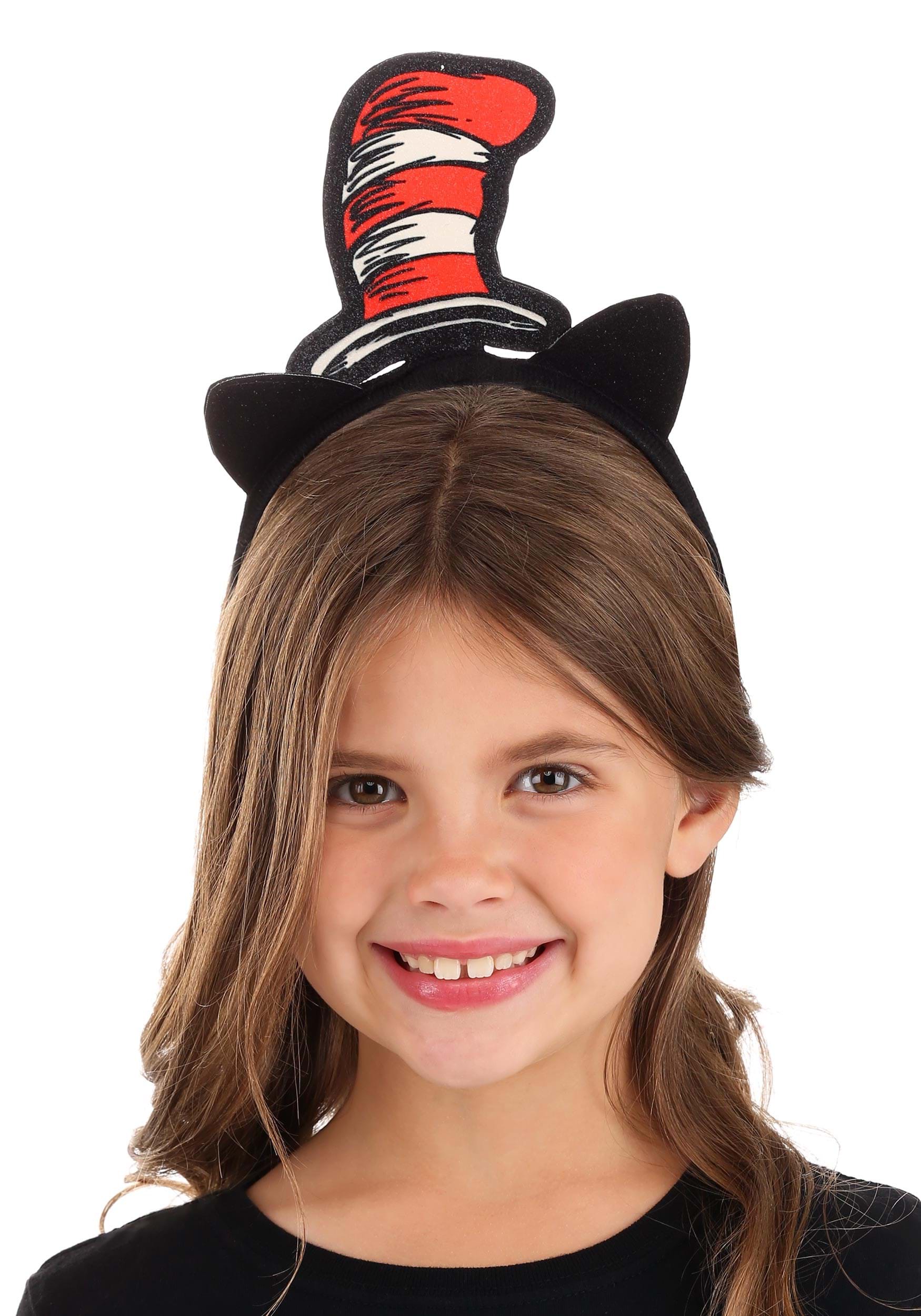 Dr. Seuss Cat In The Hat Glitter Headband Costume