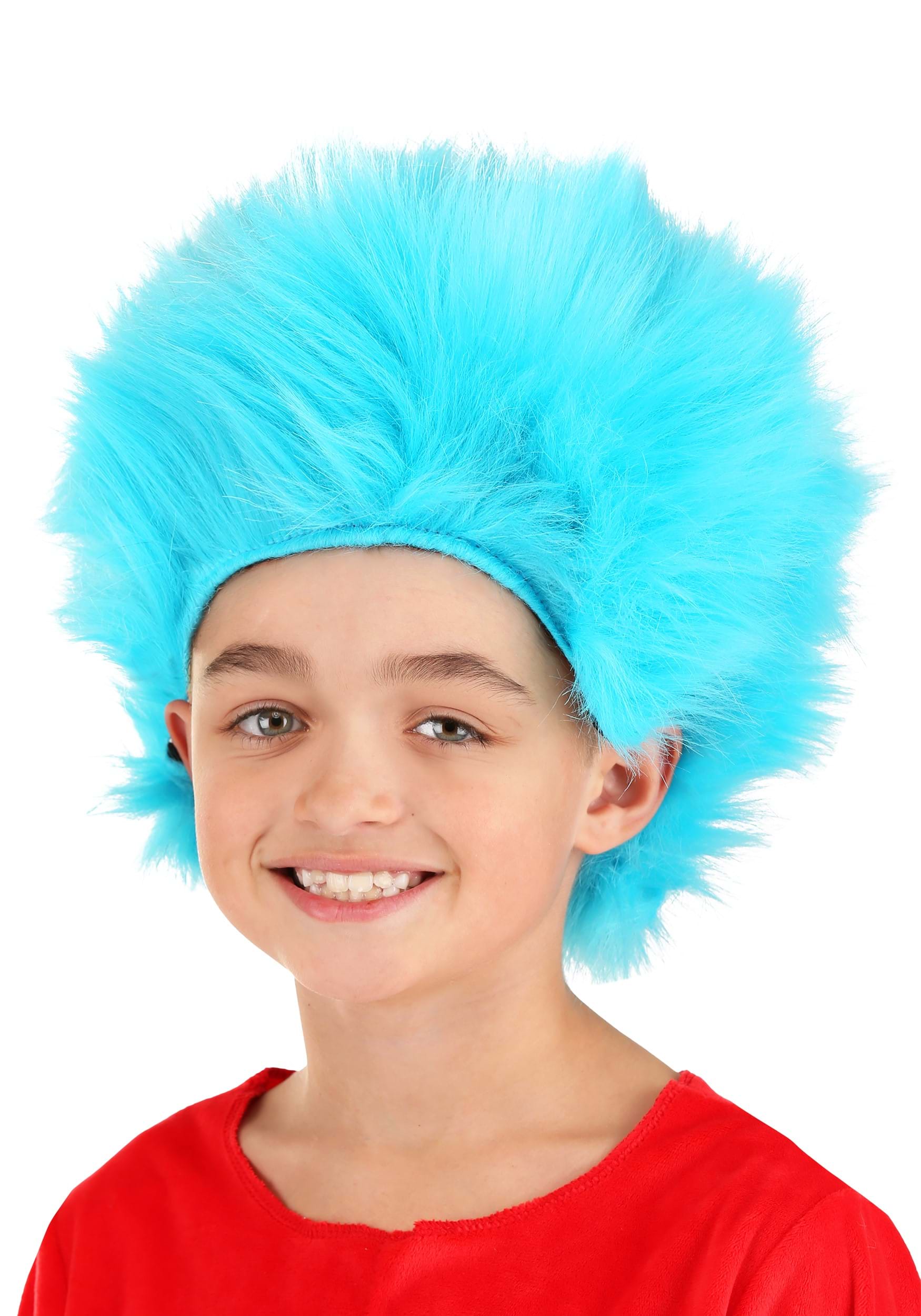 Thing 1 And Thing  2 Child Wig
