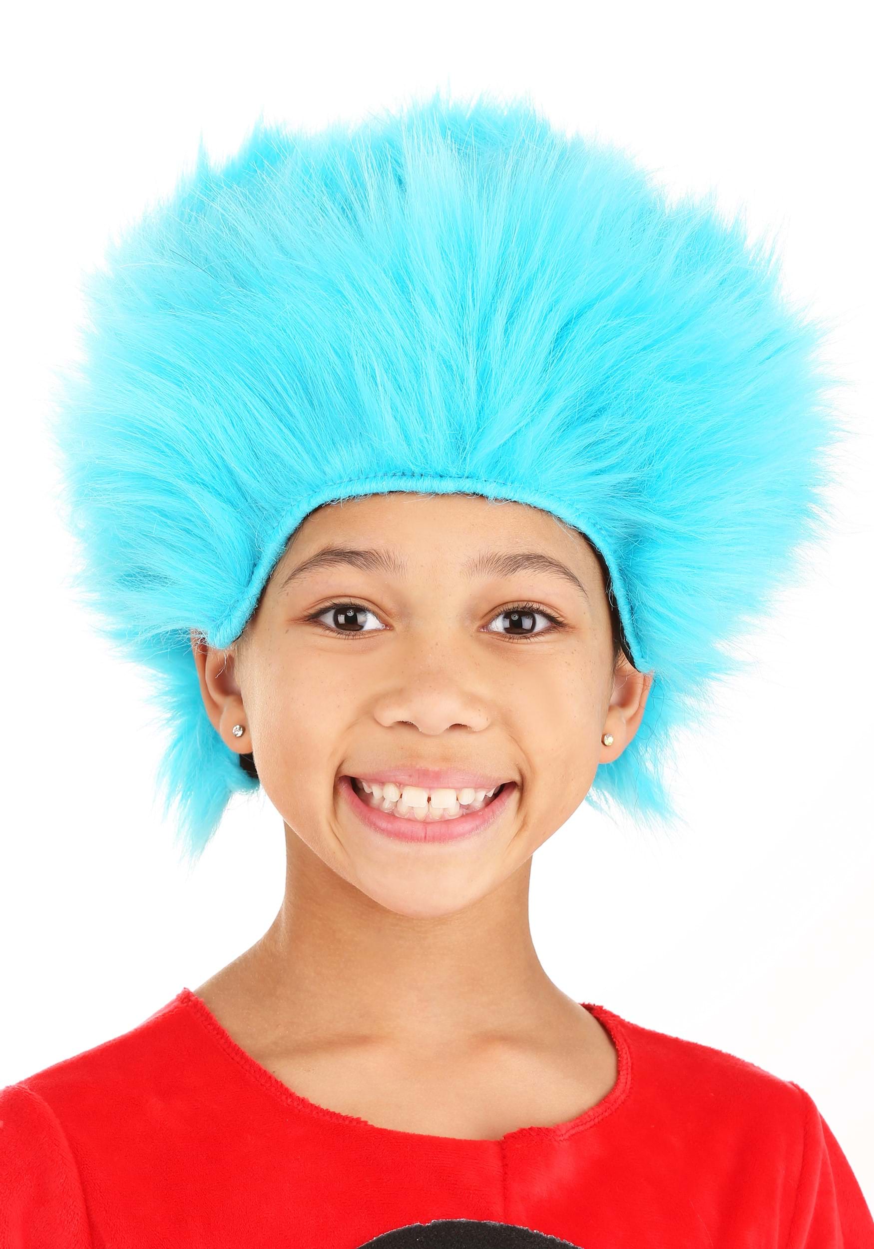 Thing 1 And Thing  2 Child Wig