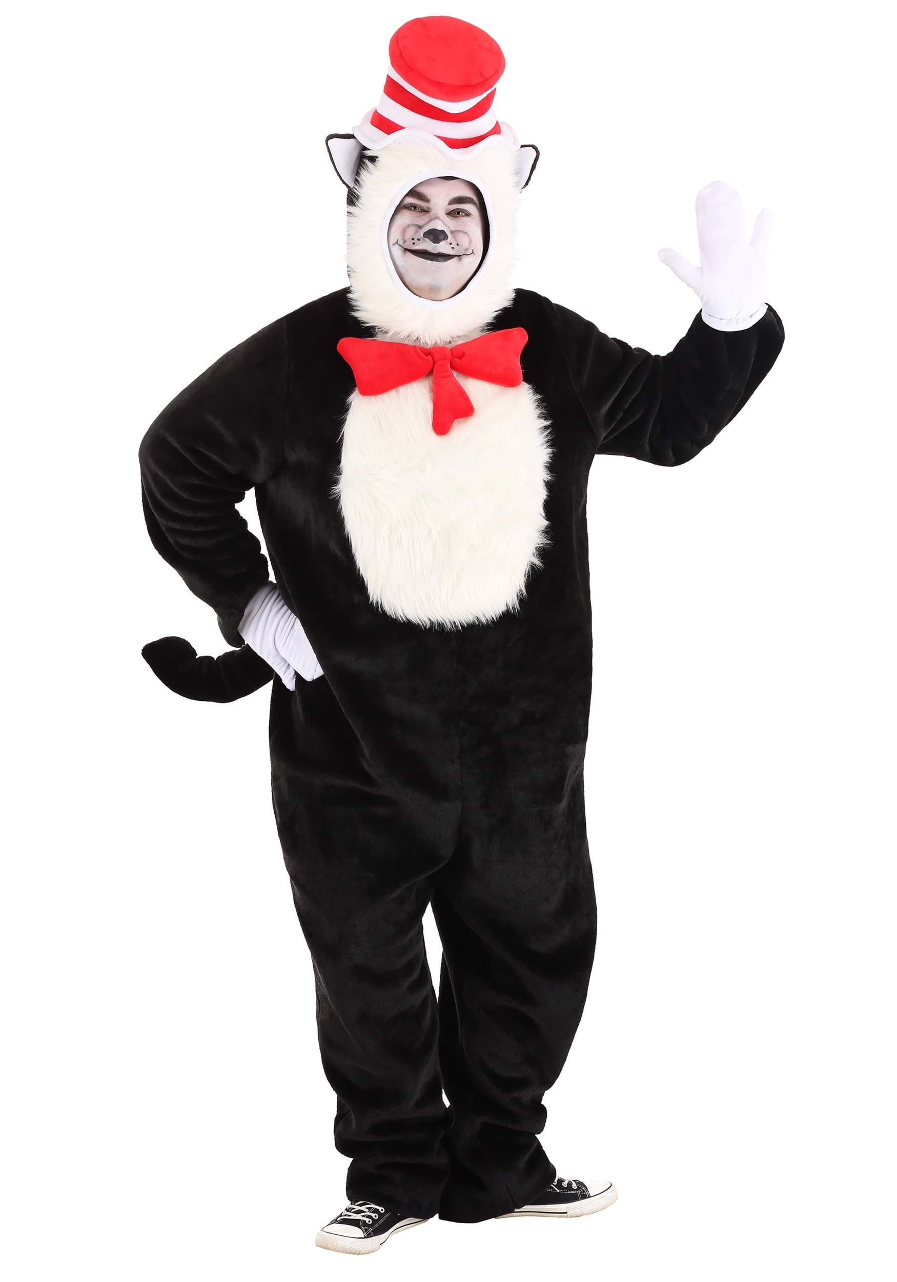 Premium Cat In The Hat Plus Size Costume