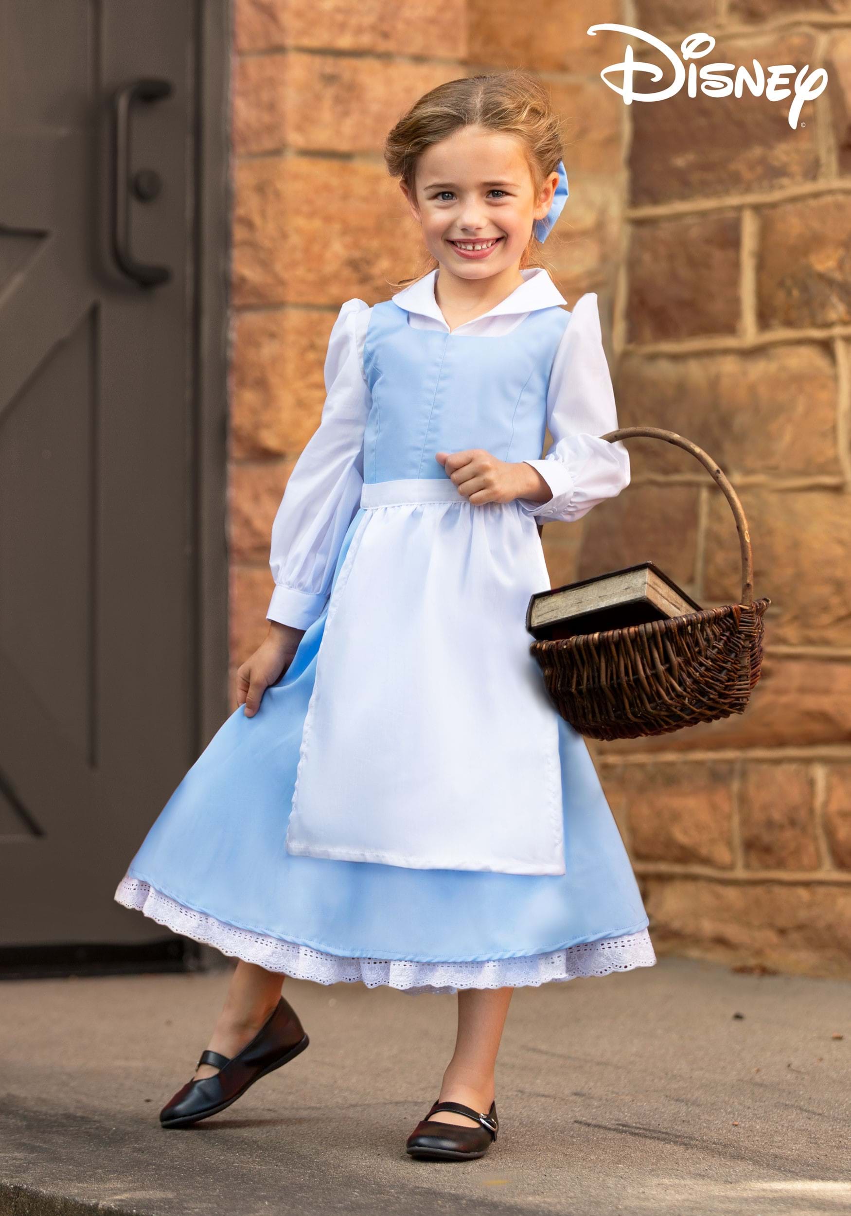 Disfraz de vestido azul Belle para niños pequeños de Disney's Beauty and the Beast Multicolor