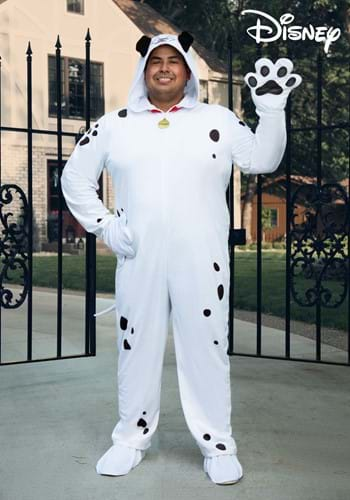 Plus Size Adult 101 Dalmatians Pongo Costume Onesie