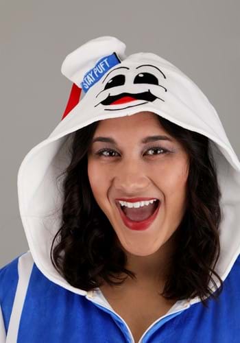 Plus Size Stay Puft Marshmallow Man Adult Costume Onesie | Ghostbusters Costumes