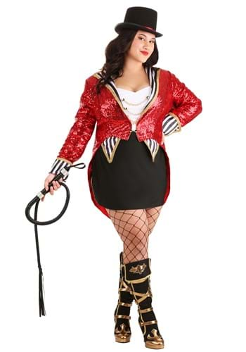 Plus Size Sexy Sequin Ringmaster Costume