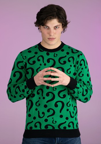 Adult The Riddler Christmas Sweater | DC Adult Apparel