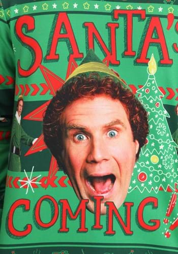 Adult Santa's Coming Elf Ugly Christmas Sweatshirt