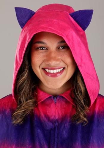Adult Plus Size Cheshire Cat Onesie Costume | Alice in Wonderland Costumes