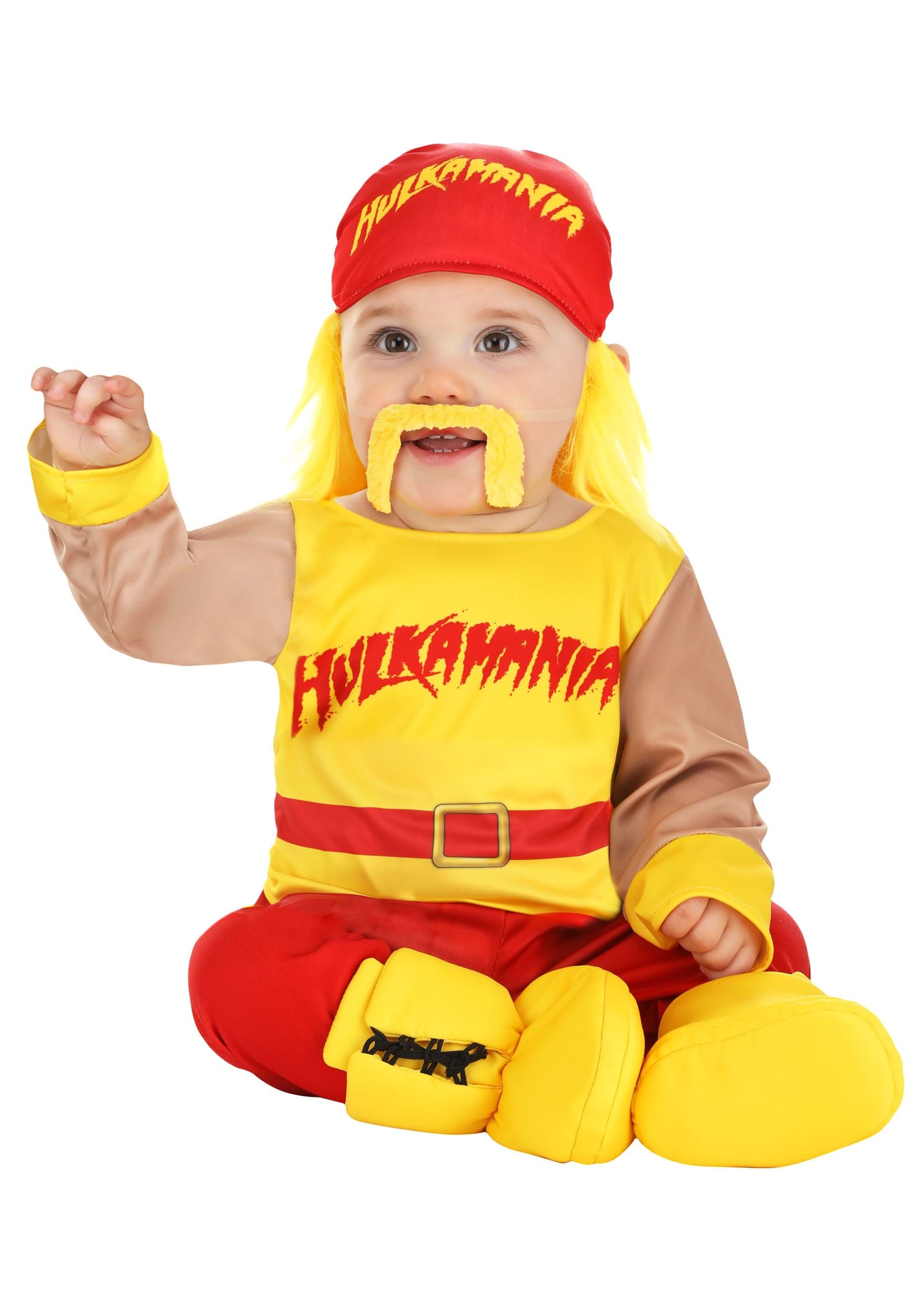 Photos - Fancy Dress HOGAN FUN Costumes Exclusive Hulk  Halloween Costume for Infants Red/Ye 