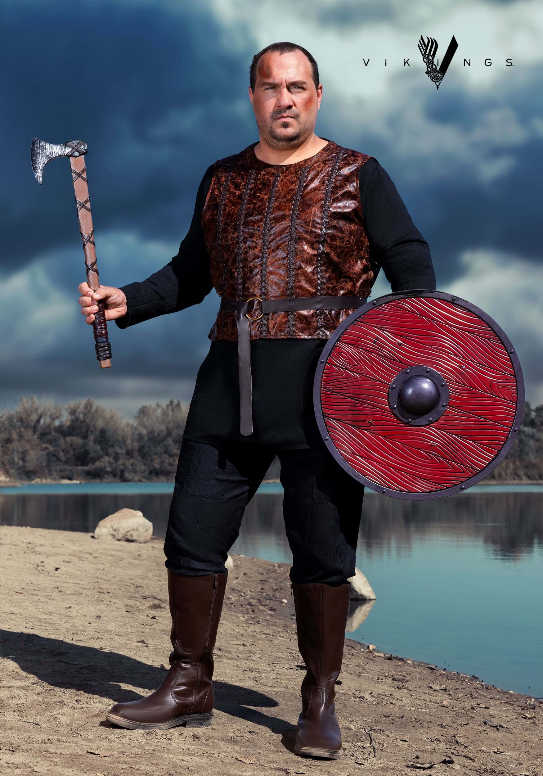 Plus Size Vikings Bjorn Ironside Costume for Men