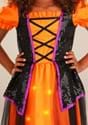 Girl's Orange Light-Up Witch Costume alt 3