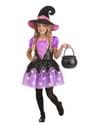 Girls Pink Light Up Witch Costume