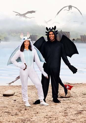 Women's How To Train Your Dragon Light Fury Costume | Adult Movie Costumes