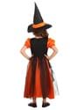 Toddler Orange Light-Up Witch Costume Alt 3