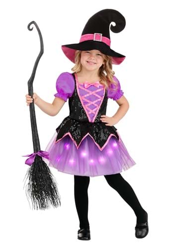 Toddler Pink Light Up Witch Costume