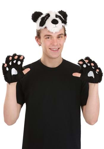 Panda Plush Headband & Paws Kit