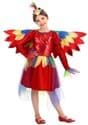 Girl's Tropical Parrot Dress Costume Alt 1