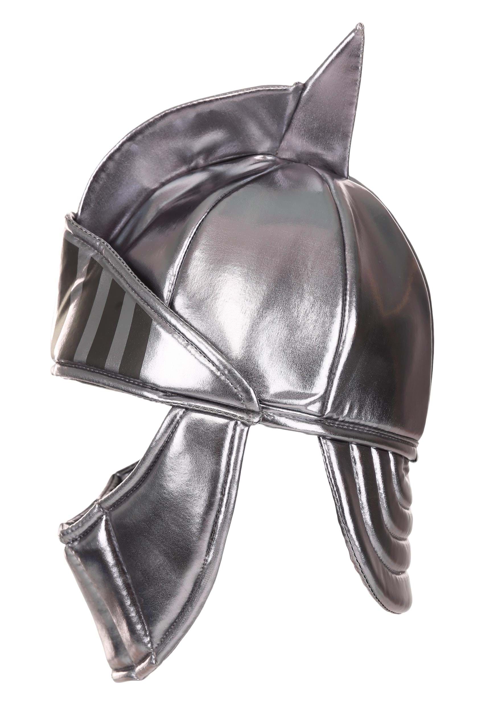 Soft Silver Knight Costume Helmet