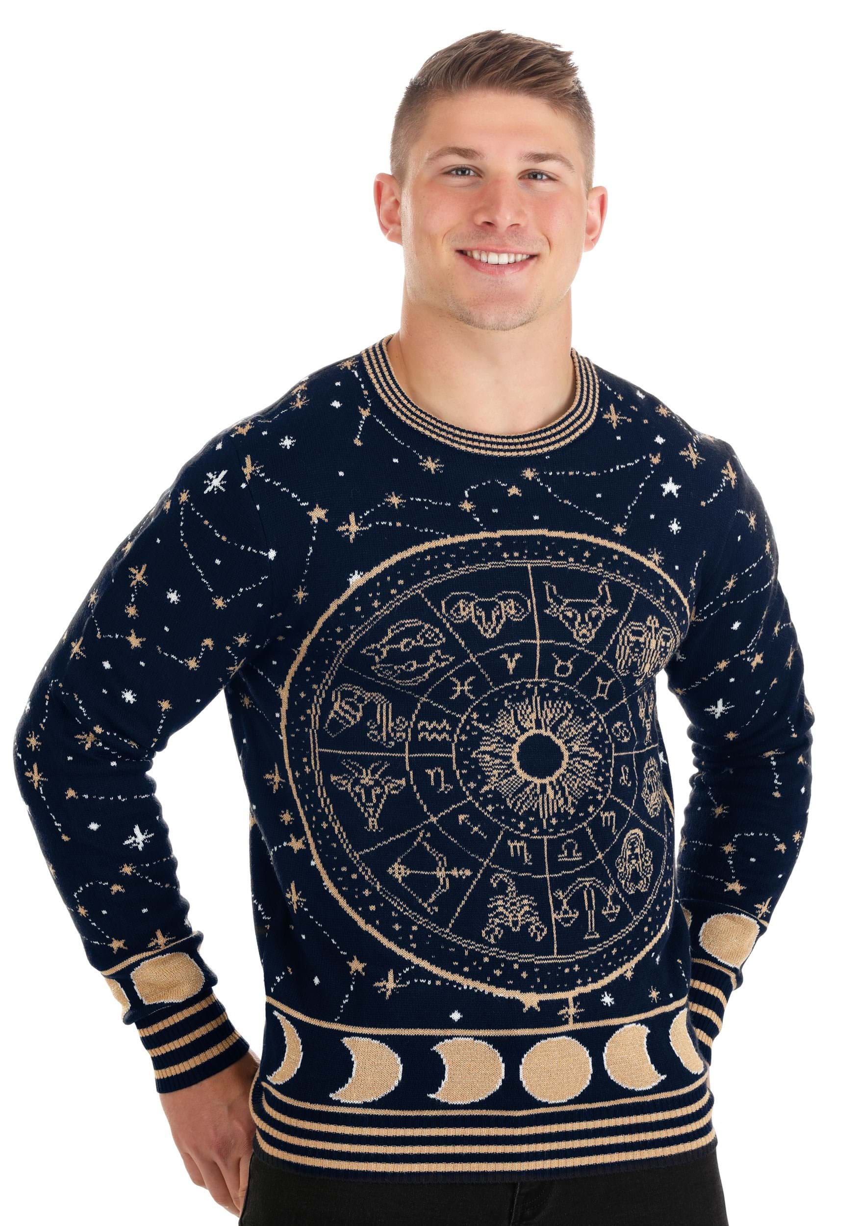 Adult Astrology Signs Halloween Sweater | Ugly Sweater