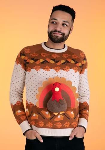 3D Turkey Ugly Holiday Sweater for Adults-2 upd-0-0