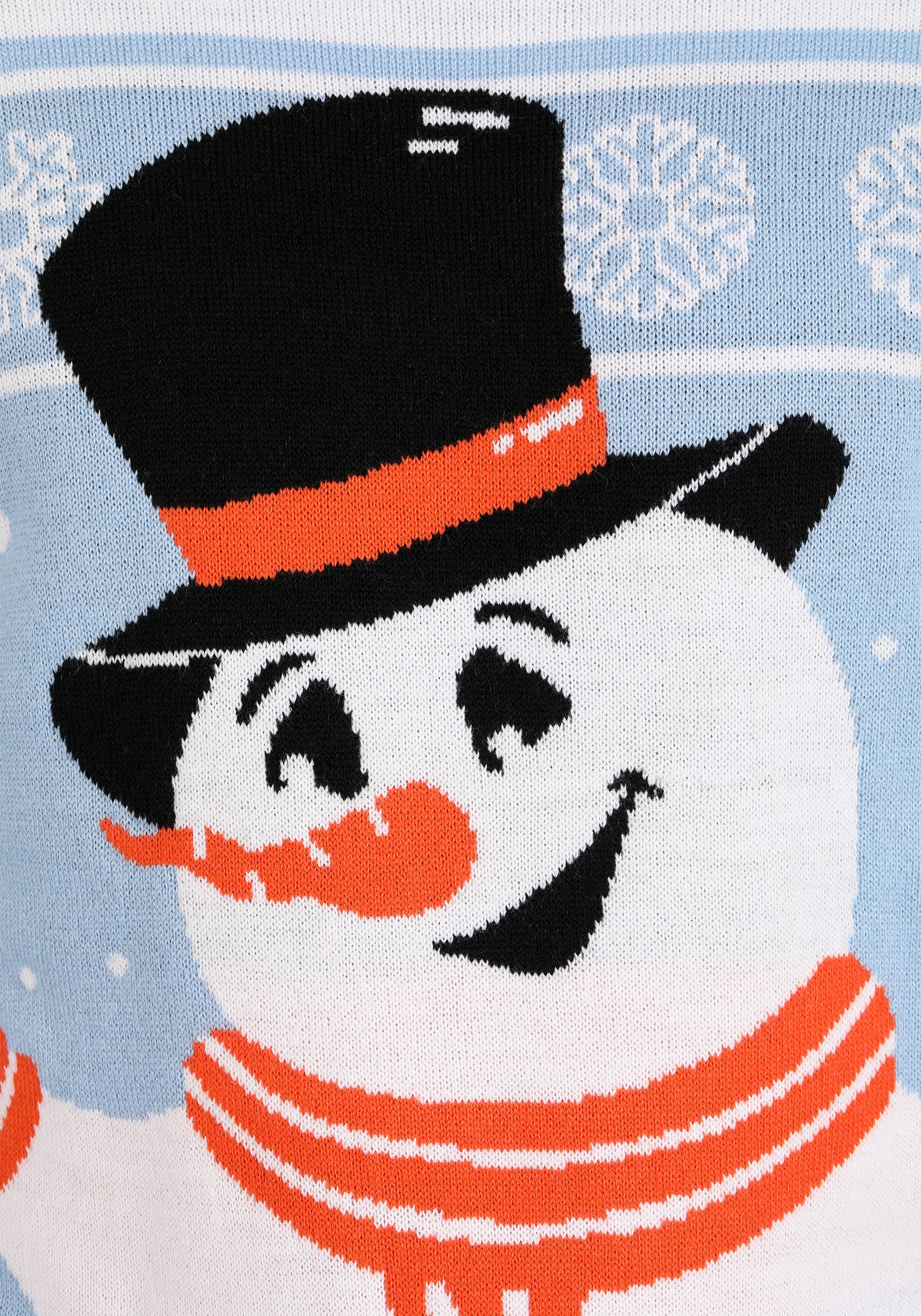 Friendly Snowman Adult Ugly Christmas Sweater | Ugly Holiday Sweaters