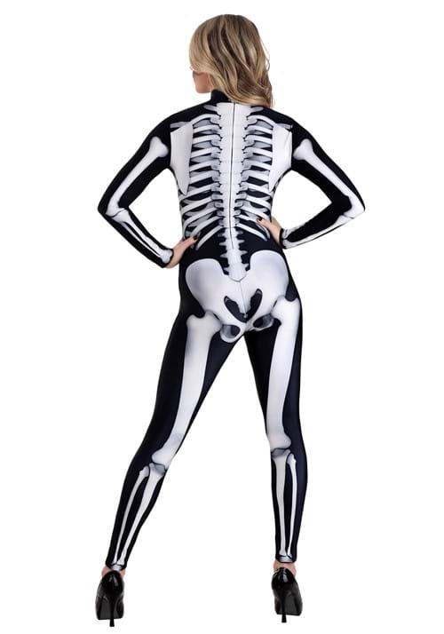 Women's Skeleton Jumpsuit Costume