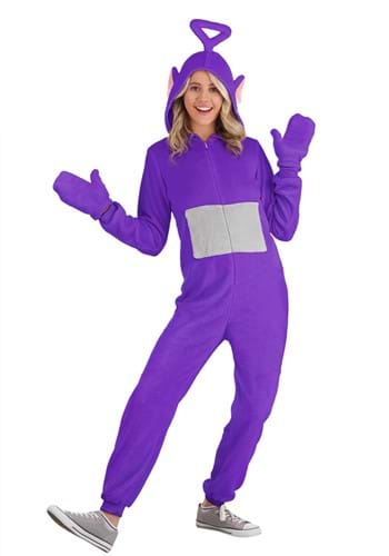 Adult Teletubbies Tinky Winky Jumpsuit Costume